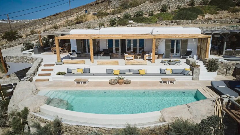 Villa for Rent in Ftelia Mykonos-Villa Krista