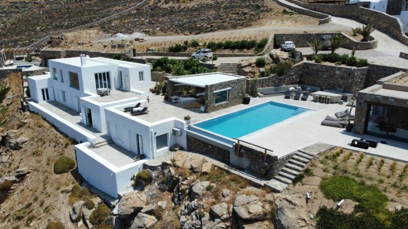 Villa for Rent in Ftelia Mykonos-Villa Donatella