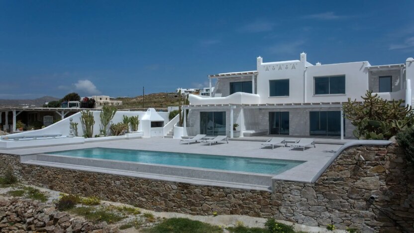 Villa for Rent in Evangelistraki Mykonos-Villa Totem