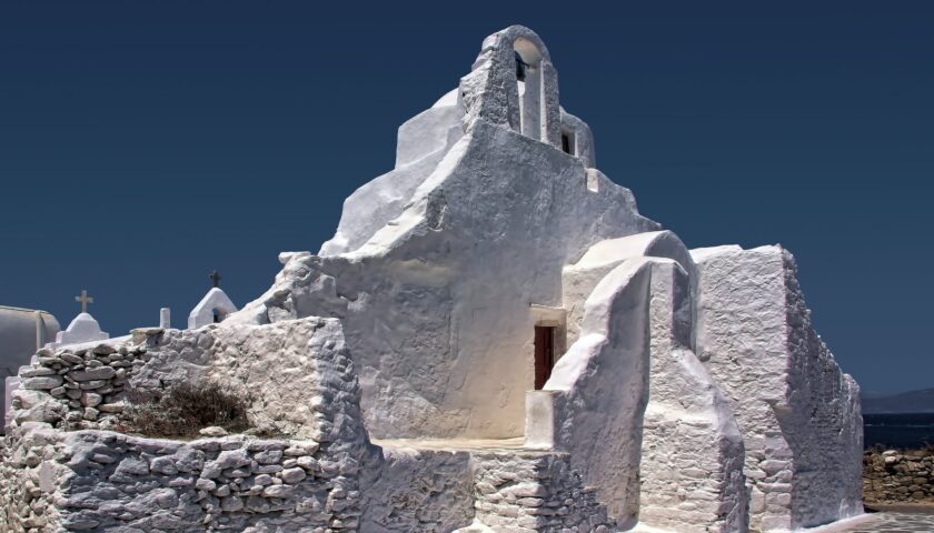 The Church of Panagia Paraportiani in Mykonos
