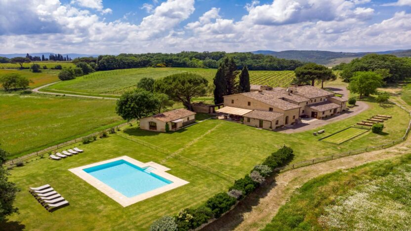 Villas for Rent in Buonconvento Val d'Orcia Tuscany-Podere Maiano