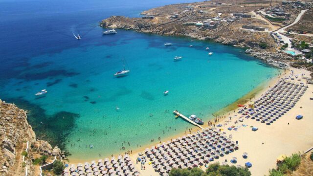 Mykonos Beaches: Kinglike Sun, Sea, Salt, Sand and water mix