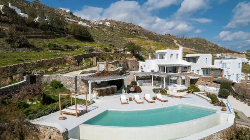 Villa for Rent in Kalo Livadi Mykonos-Villa Collins