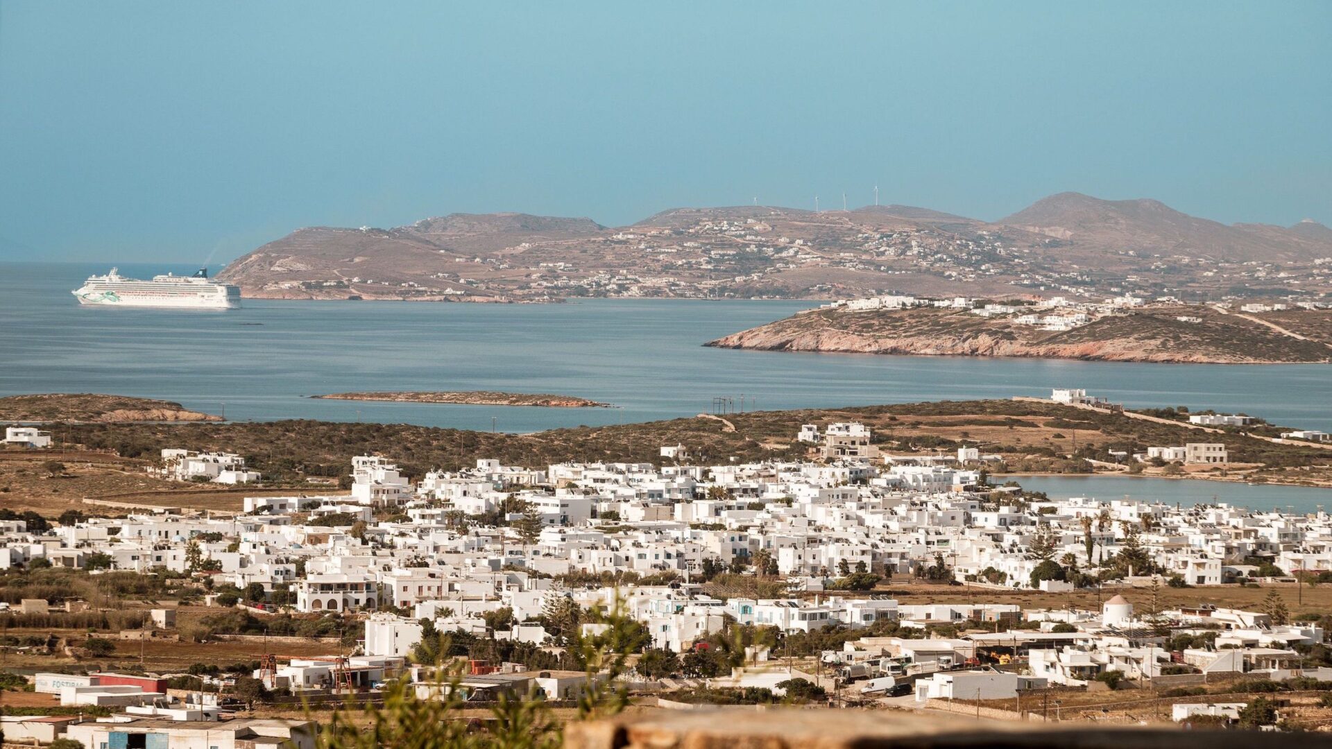 Antiparos aerial view - Promoting Luxury Villas to Rent in Antiparos by Kinglike