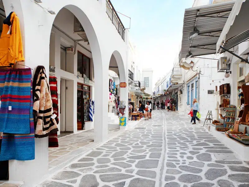 Shopping stores in Paros