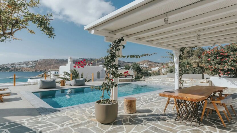 Villa for Rent in Platys Gialos Mykonos-Villa Clementine