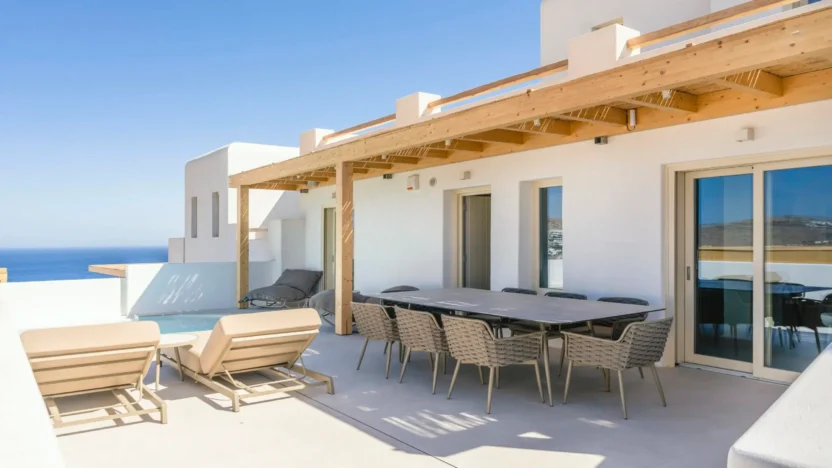 Mykonos Villas for Rent Villa Aubrielle Super Paradise Mykonos